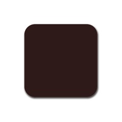 Mahogany Muse Rubber Square Coaster (4 Pack) by HWDesign