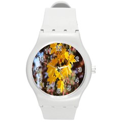 Amazing Arrowtown Autumn Leaves Round Plastic Sport Watch (m) by artworkshop