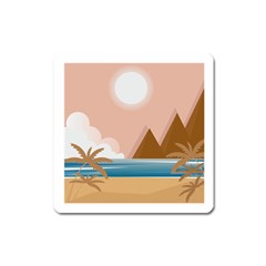 Summer Landscape  Magnet (square) by TriThread