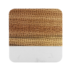 Painted Flowers In Beautiful Style And So Stylish Marble Wood Coaster (square) by pepitasart