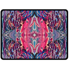 Abstract Arabesque One Side Fleece Blanket (large)