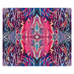 Abstract Arabesque Premium Plush Fleece Blanket (small) by kaleidomarblingart