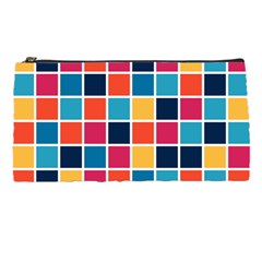 Square Plaid Checkered Pattern Pencil Case