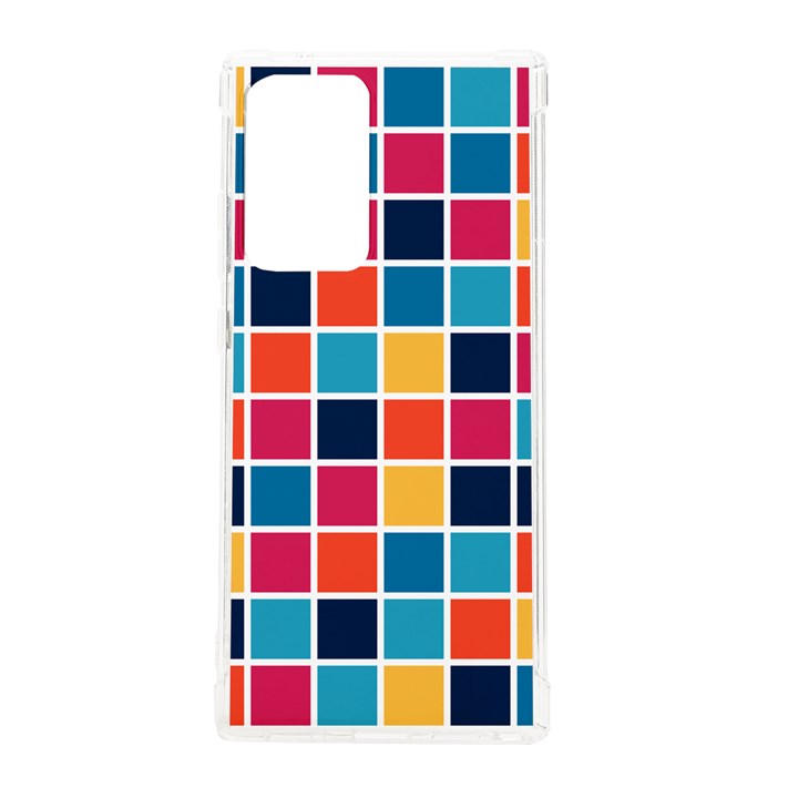 Square Plaid Checkered Pattern Samsung Galaxy Note 20 Ultra TPU UV Case