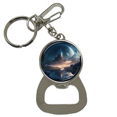 Space Planet Universe Galaxy Moon Bottle Opener Key Chain by Ravend