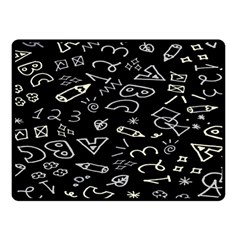 Background Graphic Abstract Pattern Fleece Blanket (small)