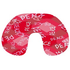 Background Peace Doodles Graphic Travel Neck Pillow