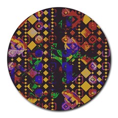 Background Graphic Round Mousepad