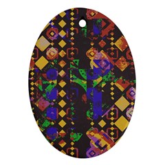 Background Graphic Oval Ornament (two Sides)