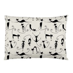 Pattern Cats Black Feline Kitten Pillow Case