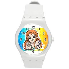 Nami Lovers Money Round Plastic Sport Watch (m) by designmarketalsprey31