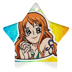 Nami Lovers Money Star Ornament (two Sides) by designmarketalsprey31