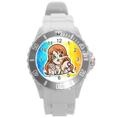 Nami Lovers Money Round Plastic Sport Watch (l) by designmarketalsprey31