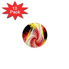 Fractalflowers 1  Mini Magnet (10 Pack) 