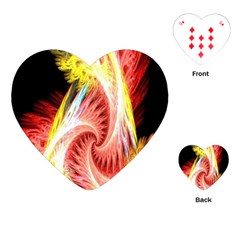 Fractalflowers Playing Cards Single Design (heart) by Sparkle