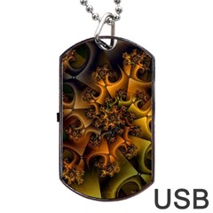 Digitalartflower Dog Tag Usb Flash (one Side)