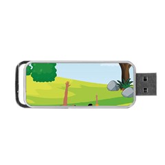 Mother And Daughter Yoga Art Celebrating Motherhood And Bond Between Mom And Daughter  Portable Usb Flash (one Side) by SymmekaDesign