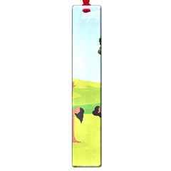 Mother And Daughter Yoga Art Celebrating Motherhood And Bond Between Mom And Daughter  Large Book Marks