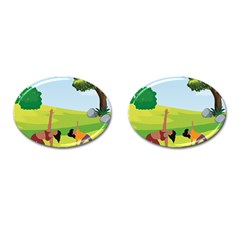 Mother And Daughter Y Cufflinks (oval) by SymmekaDesign
