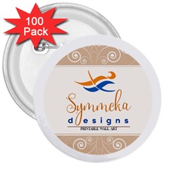 Logo Pngdd 3  Buttons (100 Pack)  by SymmekaDesign