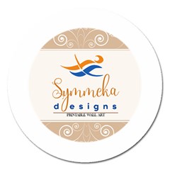 Logo Pngdd Magnet 5  (round) by SymmekaDesign