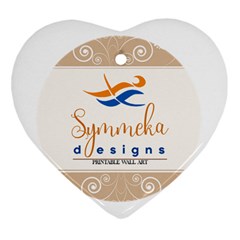 Logo Pngdd Heart Ornament (two Sides) by SymmekaDesign