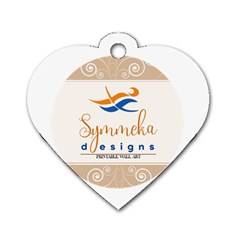 Logo Pngdd Dog Tag Heart (two Sides) by SymmekaDesign