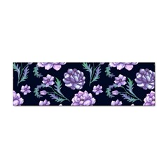 Elegant Purple Pink Peonies In Dark Blue Background Sticker Bumper (100 Pack)