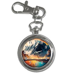 Abstract Color Colorful Mountain Ocean Sea Key Chain Watches by Pakemis