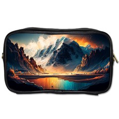 Abstract Color Colorful Mountain Ocean Sea Toiletries Bag (Two Sides)