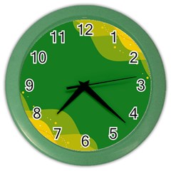 Background Pattern Texture Design Color Wall Clock