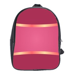 Heart Valentine Love Pink Red School Bag (large)