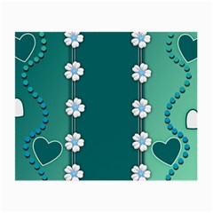 Design Texture Background Love Small Glasses Cloth (2 Sides)