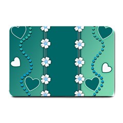 Design Texture Background Love Small Doormat by Ravend