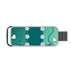 Design Texture Background Love Portable Usb Flash (two Sides)