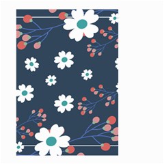 Floral Digital Background Small Garden Flag (two Sides)