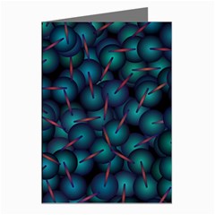 Background Abstract Textile Design Greeting Cards (pkg Of 8) by Ravend