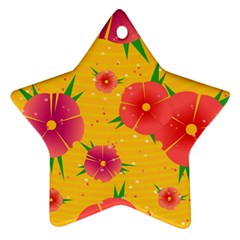 Background Flowers Floral Pattern Ornament (star)