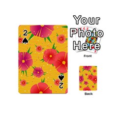 Background Flowers Floral Pattern Playing Cards 54 Designs (mini)