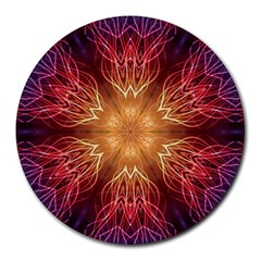Fractal Abstract Artistic Round Mousepad