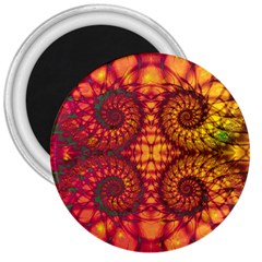 Abstract Art Pattern Fractal Design 3  Magnets by Ravend