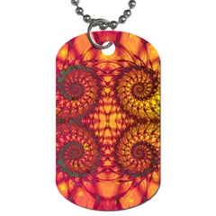 Abstract Art Pattern Fractal Design Dog Tag (one Side)