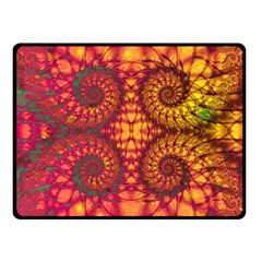 Abstract Art Pattern Fractal Design One Side Fleece Blanket (small)