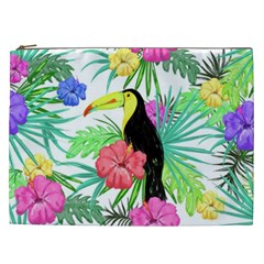 Sheets Tropical Nature Green Plant Cosmetic Bag (xxl)