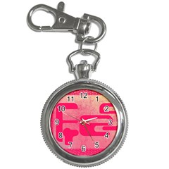 Pink Background Grunge Texture Key Chain Watches