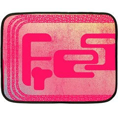 Pink Background Grunge Texture Fleece Blanket (mini)