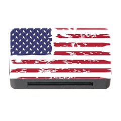 America Unite Stated Red Background Us Flags Memory Card Reader With Cf by Jancukart