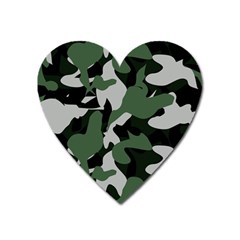 Camouflage Camo Army Soldier Pattern Military Heart Magnet