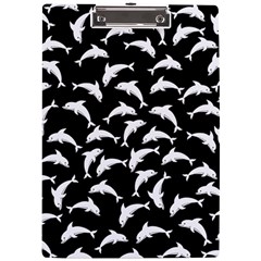 Dolphins Fish Pattern Ocean Sea Fins Aquatic A4 Acrylic Clipboard