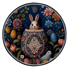 Easter Bunny Rabbit Flowers Easter Happy Easter Wireless Fast Charger(black) by Jancukart